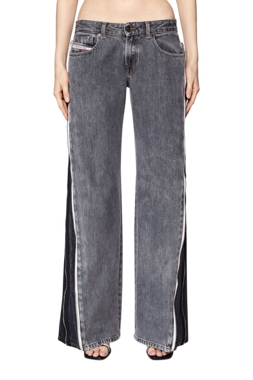 Diesel 2002 09d18 Jean Droit Noir/gris Foncé