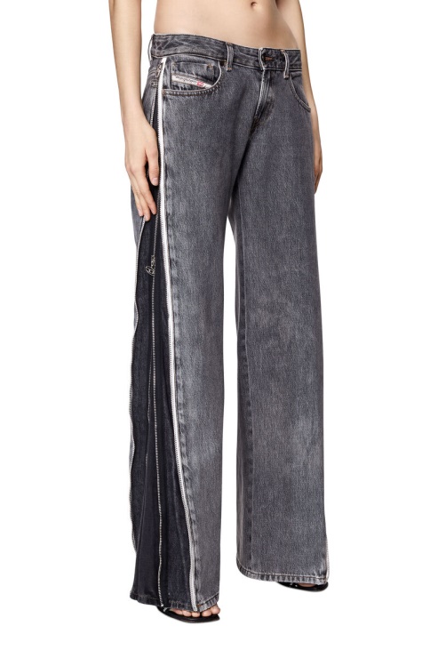 Diesel 2002 09d18 Jean Droit Noir/gris Foncé