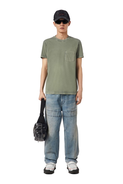 Diesel T-worky-dov-pe Vert Olive