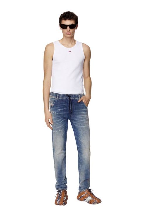 Diesel Krooley Joggjeans 09e09 Fuselé Bleu Moyen