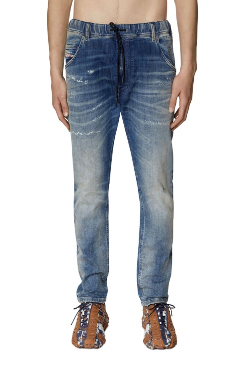 Diesel Krooley Joggjeans 09e09 Fuselé Bleu Moyen