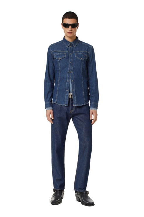 Chemise D-westy Rodeo Diesel Bleu Foncé