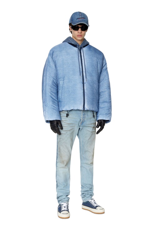 Diesel W-day-print Bleu Clair