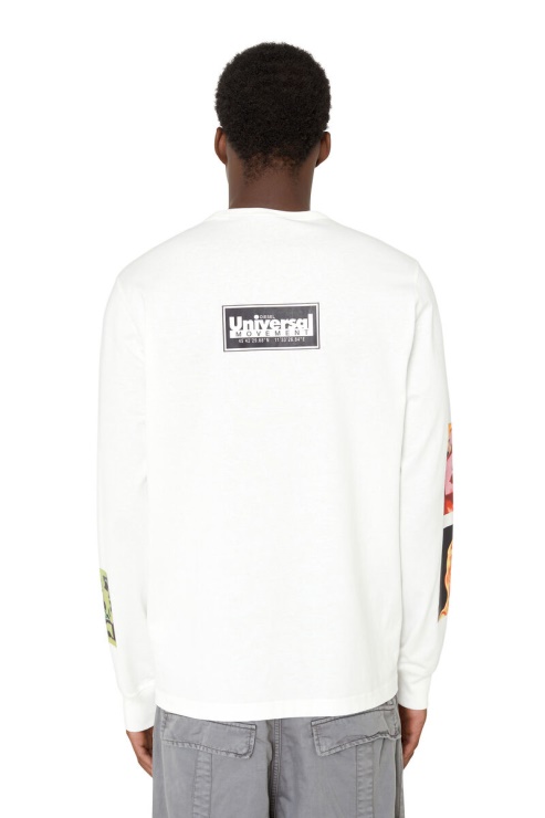 Diesel Blanc T-just-ls-e8