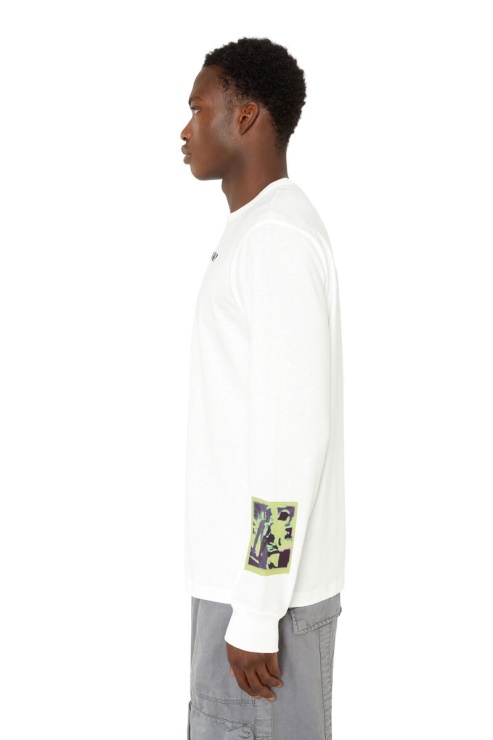 Diesel Blanc T-just-ls-e8