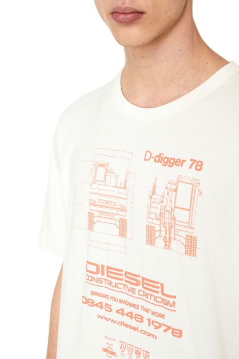 T-just-slits-g1 Diesel Blanc