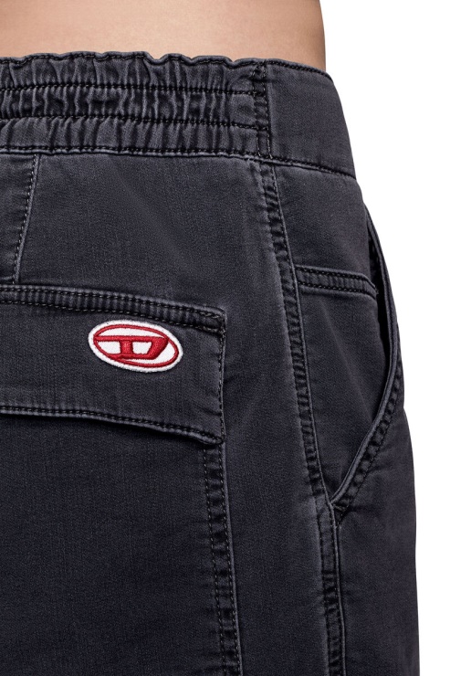 D-krooley Joggjeans Short Cargo Diesel Noir/gris Foncé