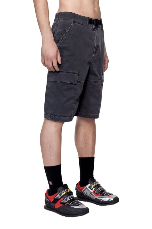 D-krooley Joggjeans Short Cargo Diesel Noir/gris Foncé