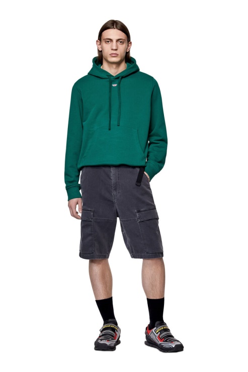 Diesel Short Cargo D-krooley Joggjeans Noir/gris Foncé