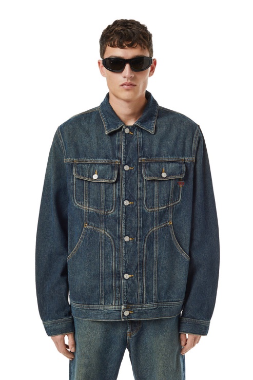 Diesel - D-riley - Veste Camionneur - Bleu Foncé