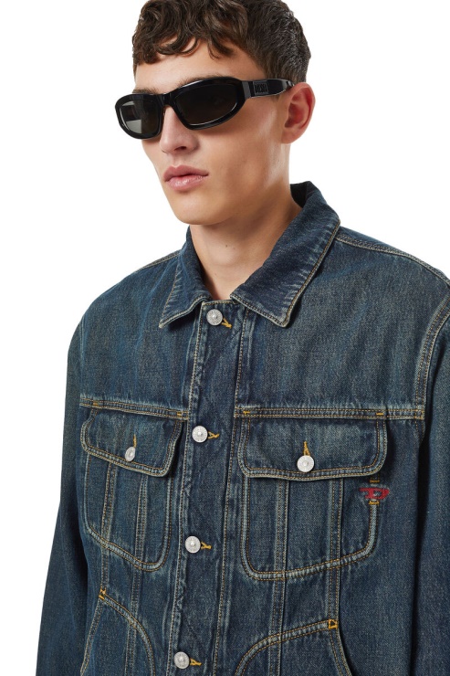 Diesel - D-riley - Veste Camionneur - Bleu Foncé