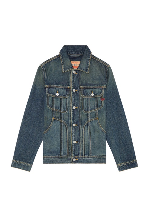 D-riley Veste Camionneur Diesel Bleu Foncé