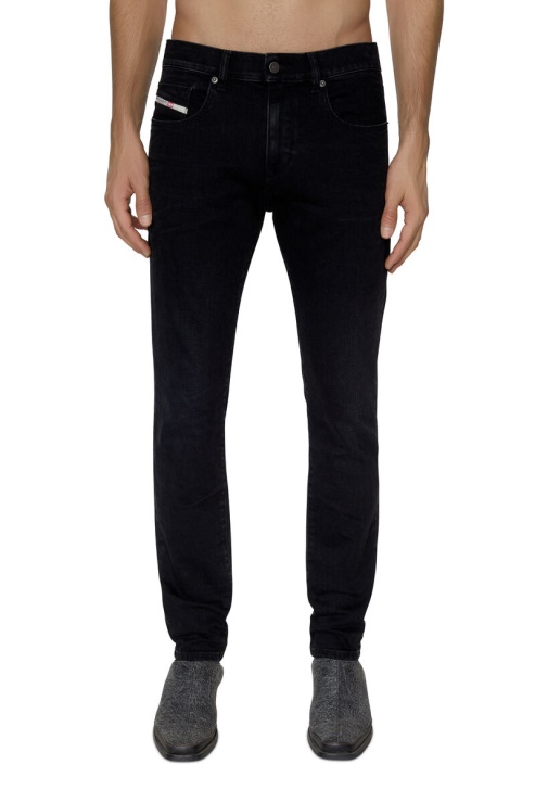 Diesel 2019 D-strukt 09d48 Jean Slim Noir/gris Foncé