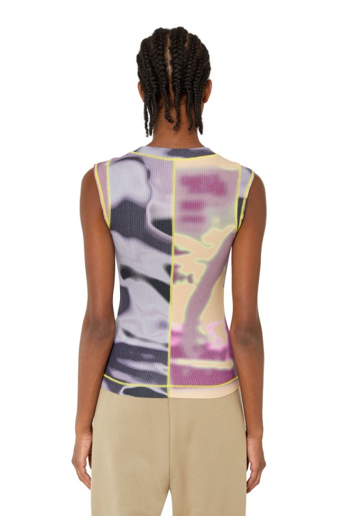 Diesel T-ankos Bleu/rose