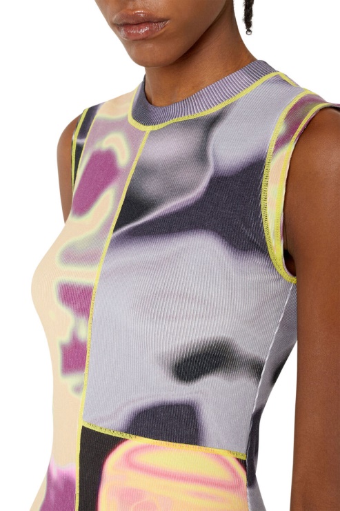 Diesel T-ankos Bleu/rose