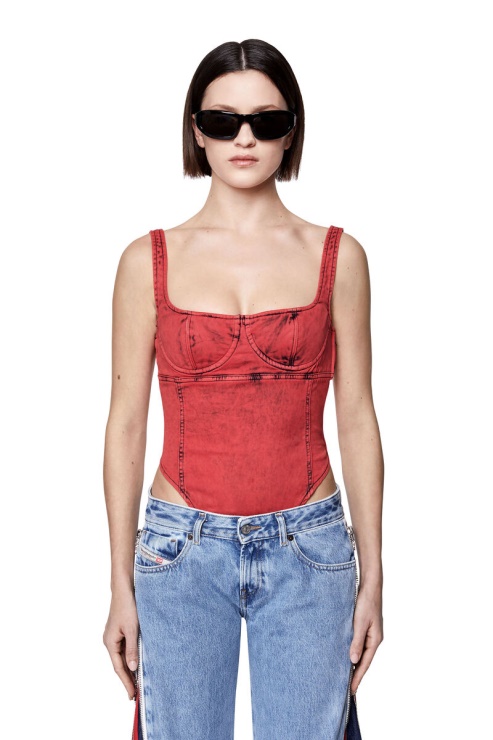 D-gellert Fs Track Denim Body Rouge Diesel