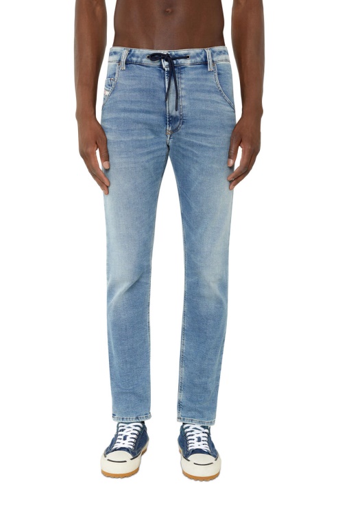 Diesel Krooley Joggjeans 068ba Fuselé En Bleu Moyen