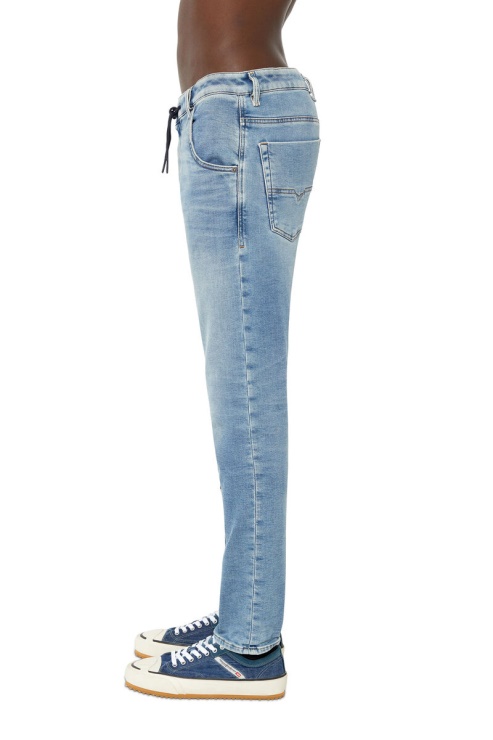 Diesel Krooley Joggjeans 068ba Fuselé En Bleu Moyen