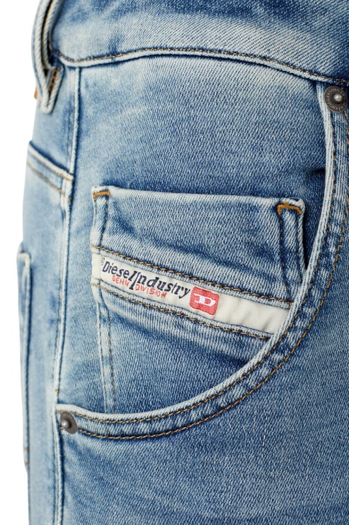 Diesel Krooley Joggjeans 068ba Fuselé En Bleu Moyen