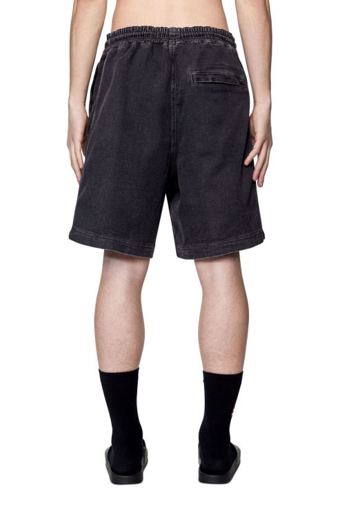 Diesel Short En Jean D-boxy Track Noir/gris Foncé