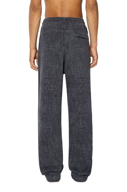 Noir/gris Foncé D-martians Track Denim 09e28 Straight Diesel