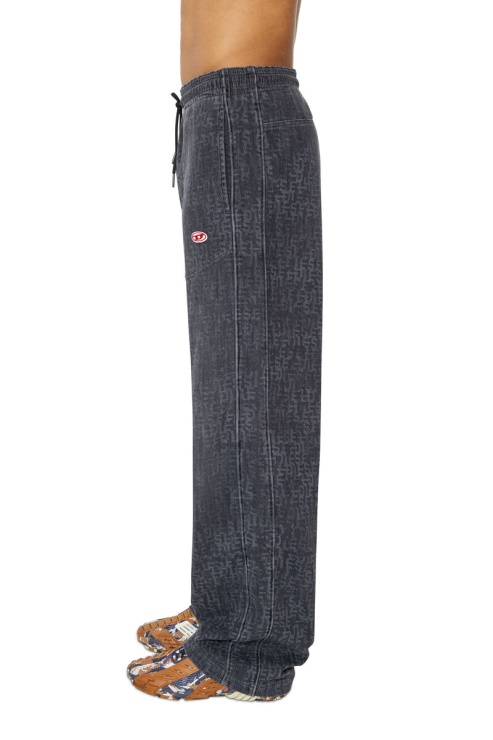 Noir/gris Foncé D-martians Track Denim 09e28 Straight Diesel