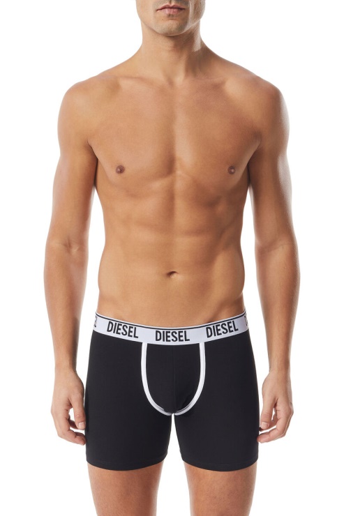 Diesel Umbx-sebastiantwopack Boxer Long Pack De 2 Noir