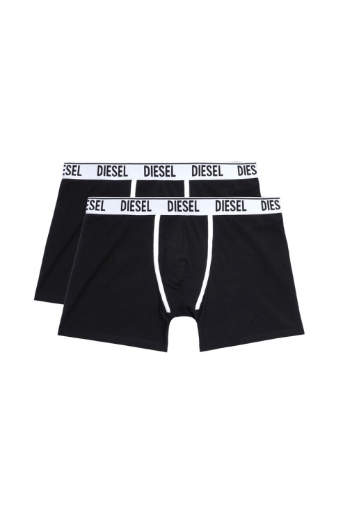 Diesel Umbx-sebastiantwopack Boxer Long Pack De 2 Noir