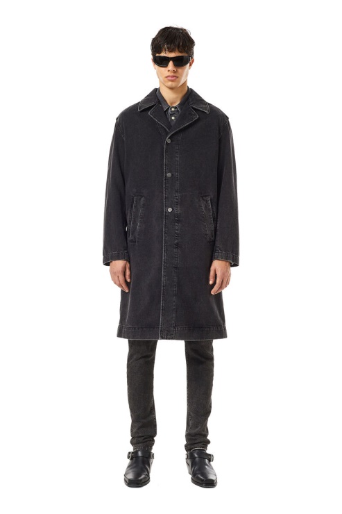 Manteau De Voiture D-roku-long Diesel Noir/gris Foncé
