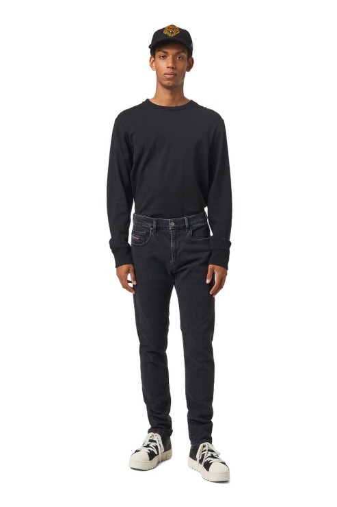 Diesel 2019 D-strukt 09a14 Jean Slim Noir/gris Foncé