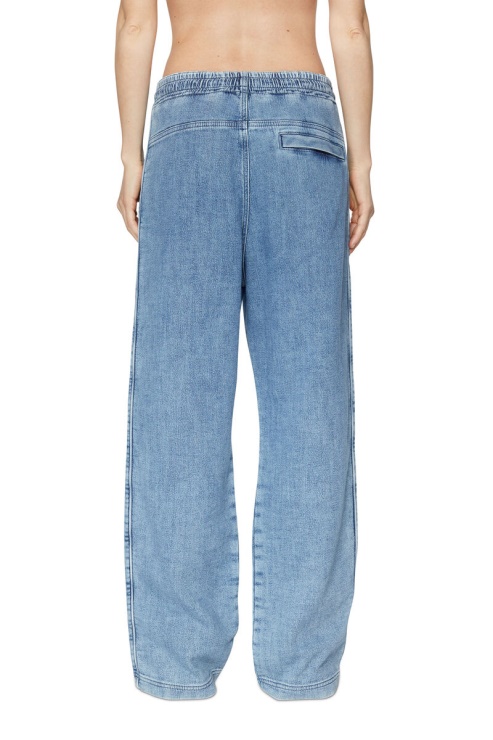 Diesel D-martians Track Denim 09d01 Straight En Bleu Clair