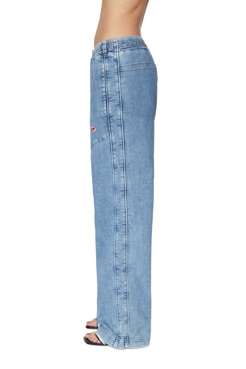 Diesel D-martians Track Denim 09d01 Straight En Bleu Clair