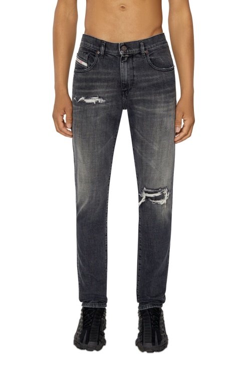 2019 D-strukt 09f07 Jean Slim Diesel Noir/gris Foncé