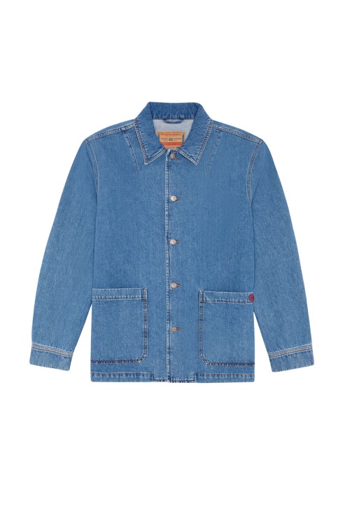 Veste De Travail Diesel D-rolk Bleu Moyen