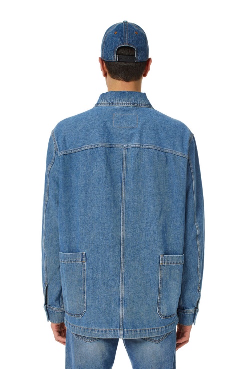 Veste De Travail Diesel D-rolk Bleu Moyen