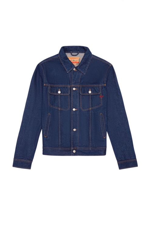 Veste Diesel D-barcy Trucker Bleu Foncé