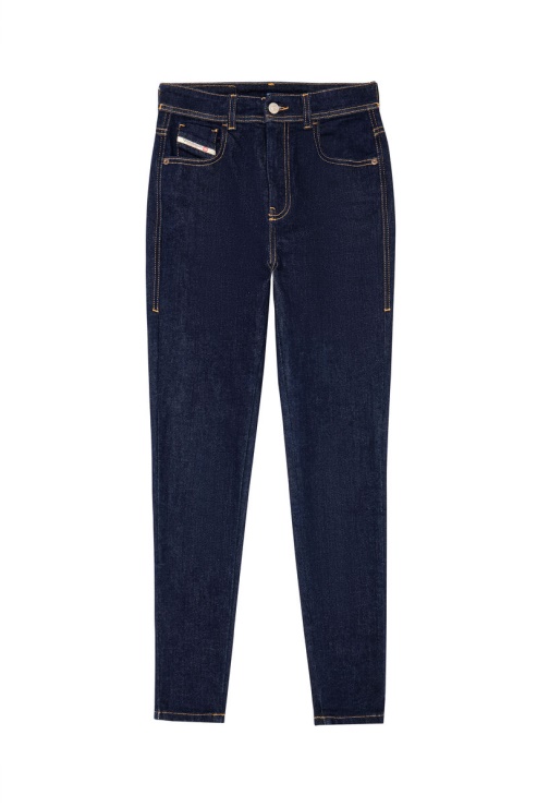 Diesel 1984 Slandy-high Z9c18 Jean Super Skinny Bleu Foncé