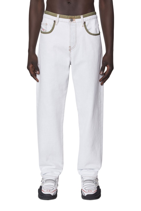 Diesel 2020 D-viker 007b1 Jean Droit Blanc