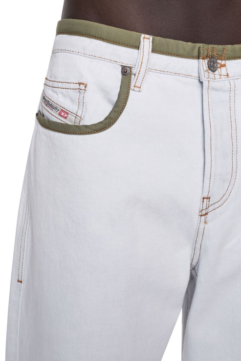 Diesel 2020 D-viker 007b1 Jean Droit Blanc