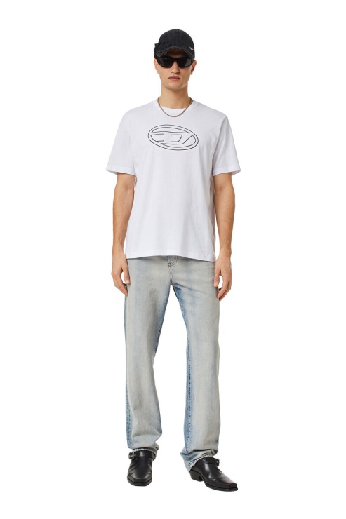 Diesel Fashion T-just-bigoval Blanc