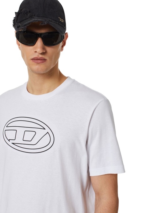 Diesel Fashion T-just-bigoval Blanc