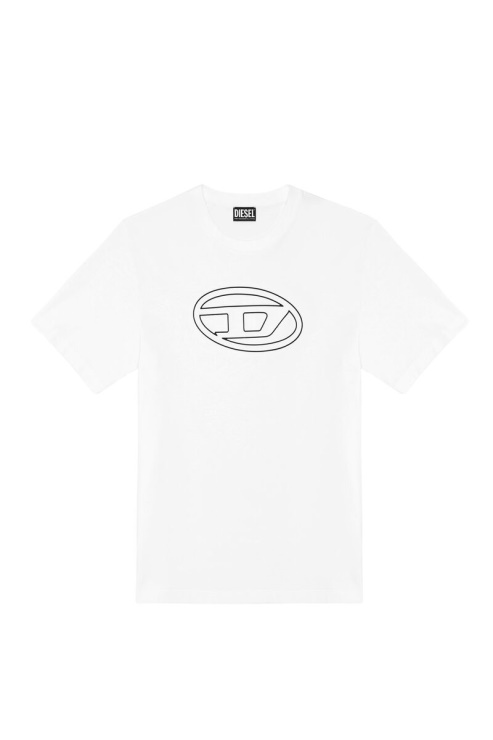 Diesel T-just-bigoval Blanc