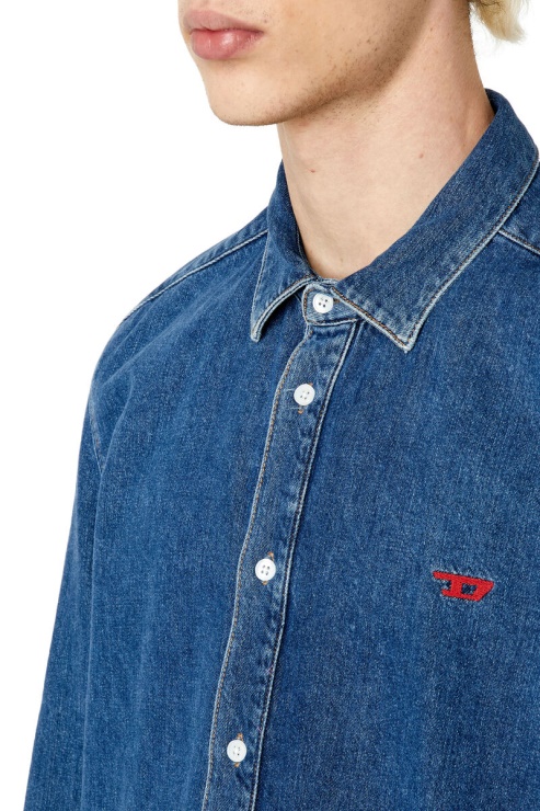 Chemise Diesel D-simply Basic Bleu Foncé