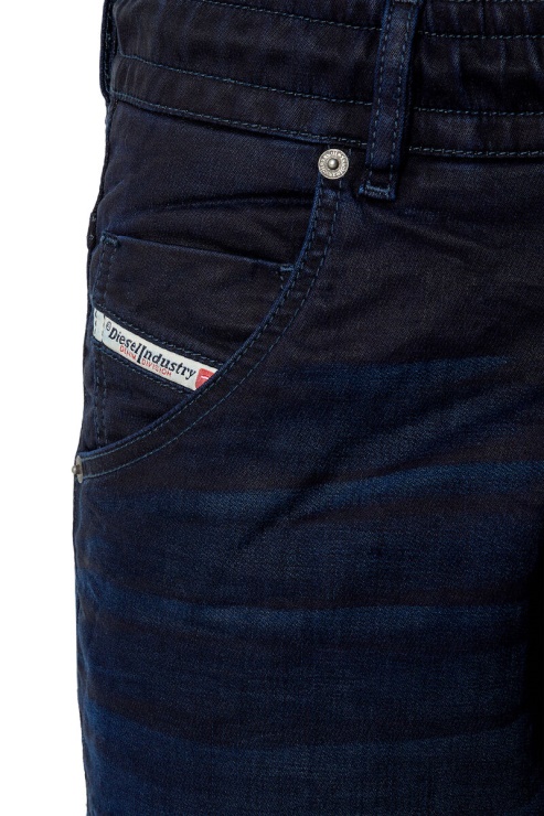 Jean D-krooshort-z Bleu Foncé Diesel