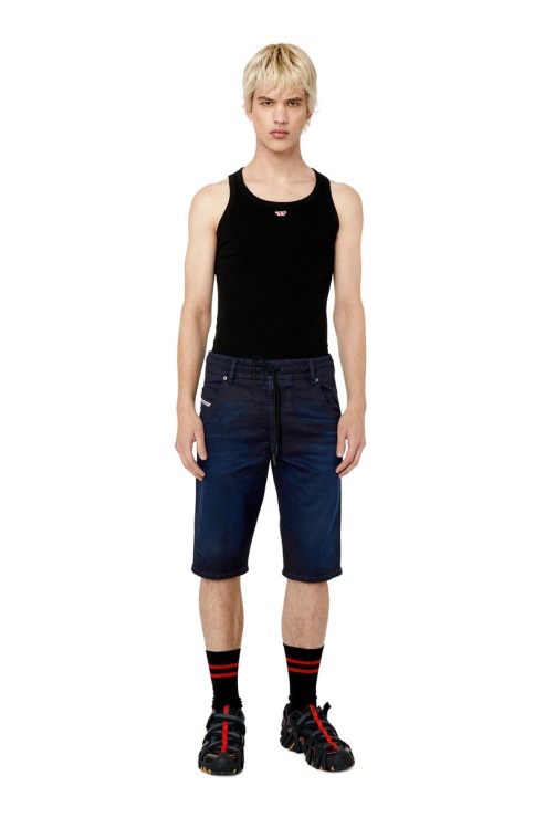 Diesel D-krooshort-z Jean De Jogging Bleu Foncé