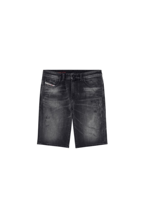 Diesel Slim-short Noir/gris Foncé