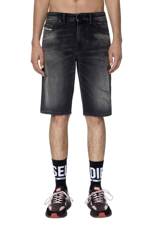 Diesel Slim-short Noir/gris Foncé