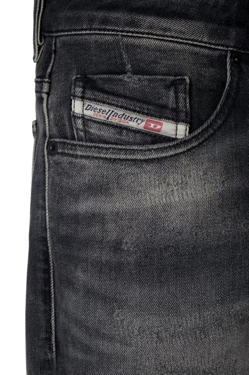 Diesel Slim-short Noir/gris Foncé