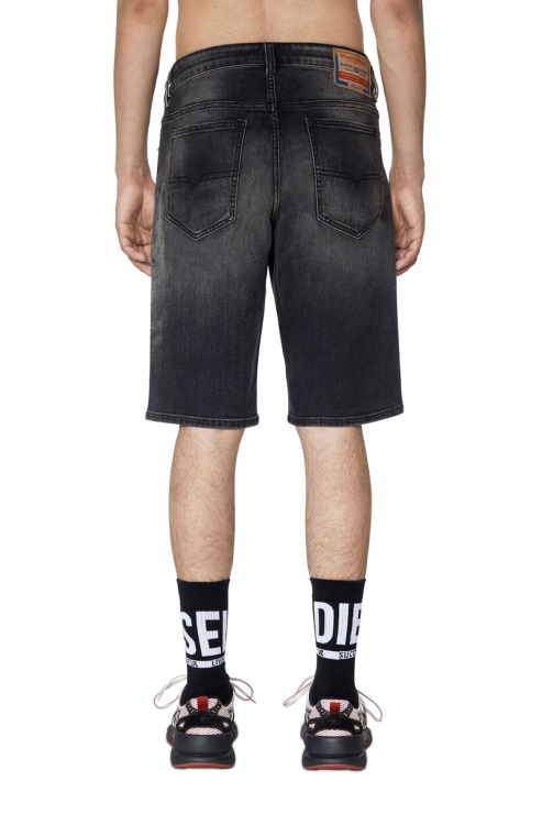 Diesel Slim-short Noir/gris Foncé