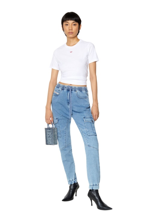 Diesel D-ursy Track Denim 069zr Slim En Bleu Clair